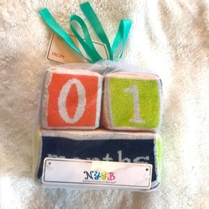 Plush Baby Milestone Blocks